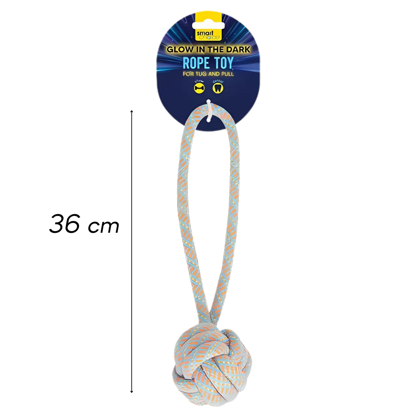 Smart Choice Glow in the Dark Large Knot Rope Dog Toy