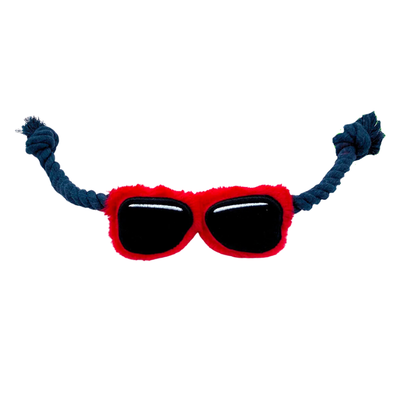 WufWuf Sunnies, Rope & Tug Dog Toy