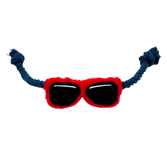 WufWuf Sunnies, Rope & Tug Dog Toy