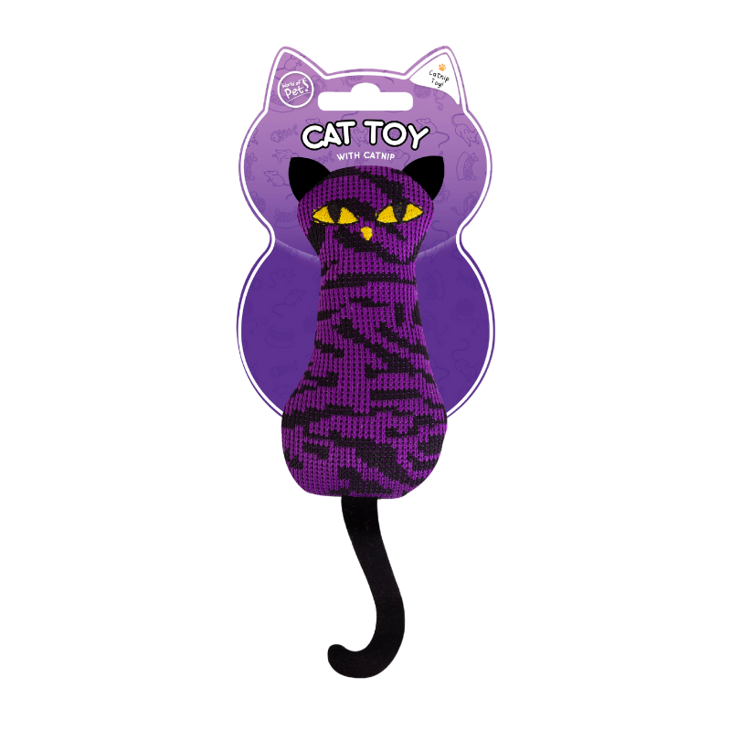 Smart Choice - Cat Shaped Cat Toy with Catnip x 6 pack