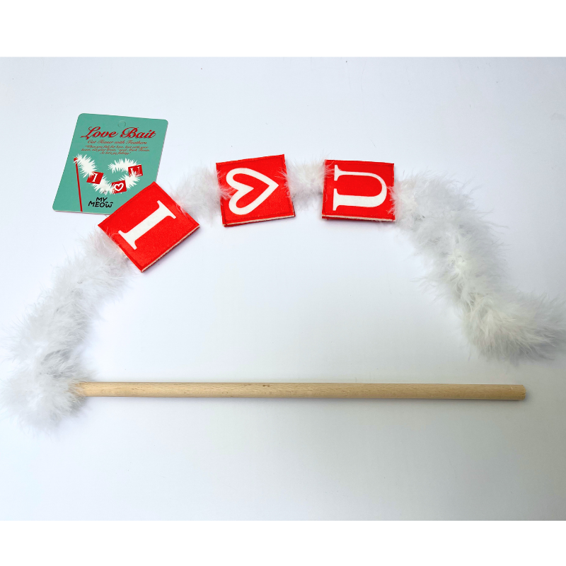 MyMeow Love Bait Teaser with Feathers and Bell