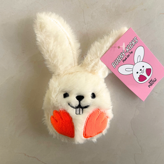 MyMeow Bunny-Kicks! Cat Plush Toy