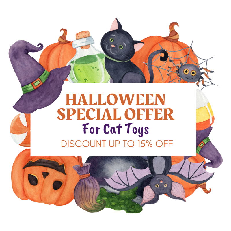 Hallomeow - Halloween Themed Toys for Cats - 15% Off