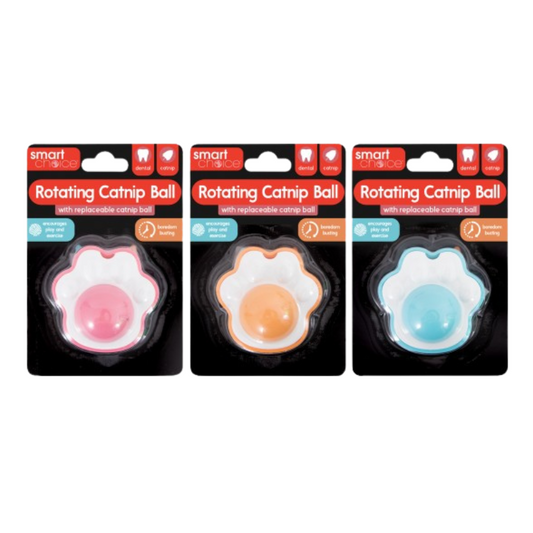 Smart Choice Catnip Roller Ball Cat Toy, 3 Pack