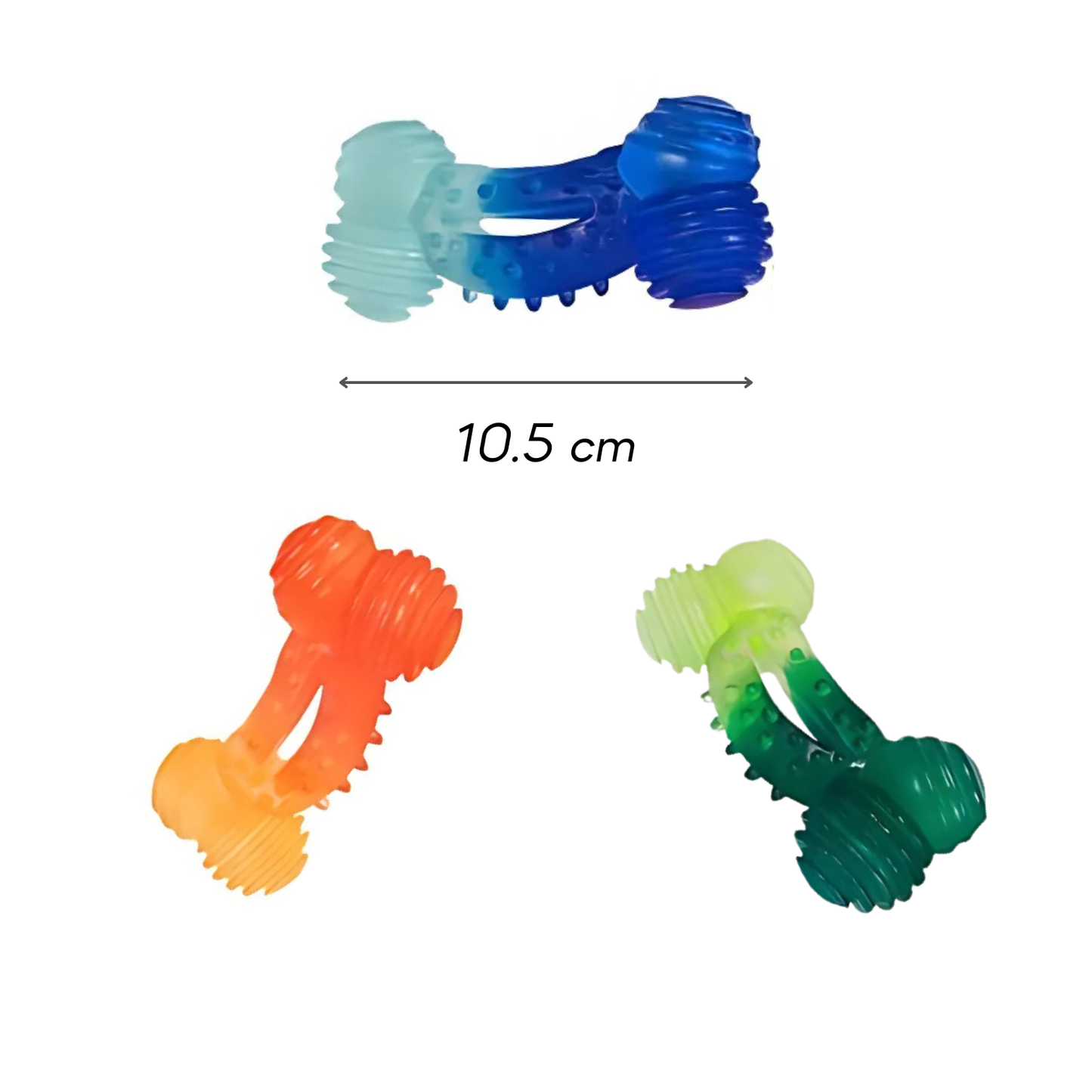 Smart Choice Dual-Coloured Bone Dog Toy - Pack of 2