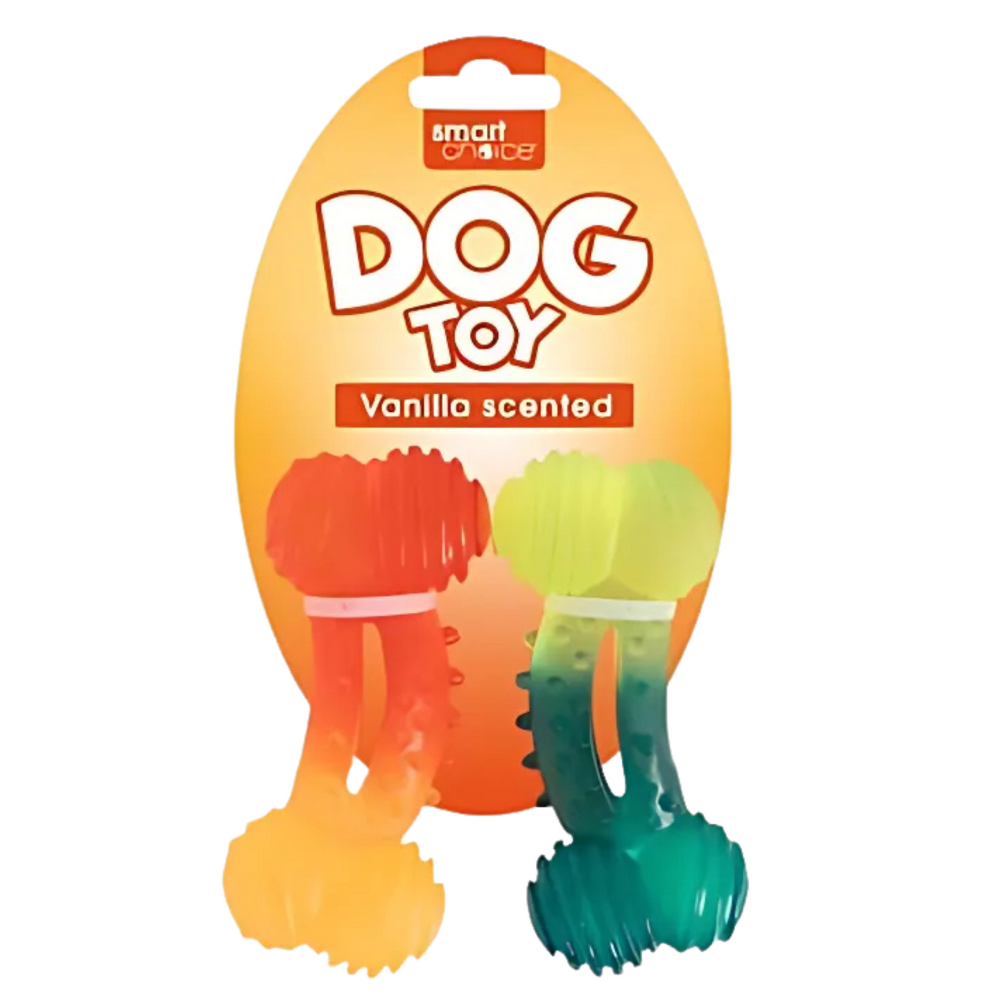Smart Choice Dual-Coloured Bone Dog Toy - Pack of 2