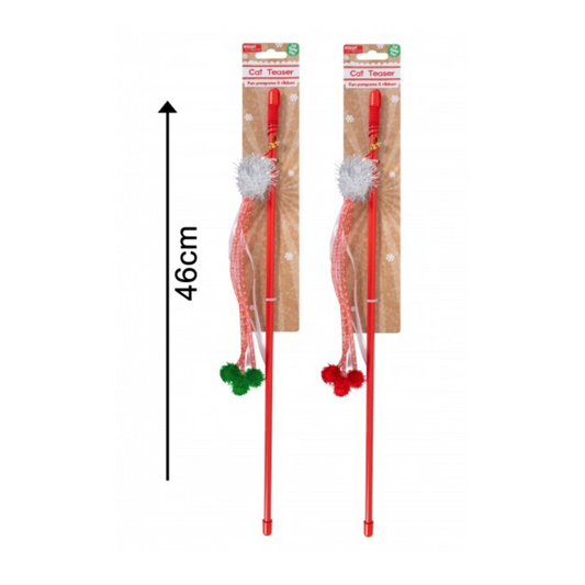 Smart Choice Pom Pom Cat Teaser – 2 Assorted Colours