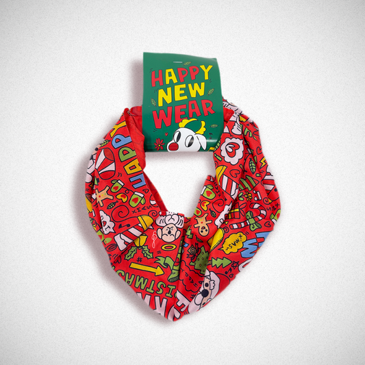 WufWuf Furry Christmas Pet Scarf