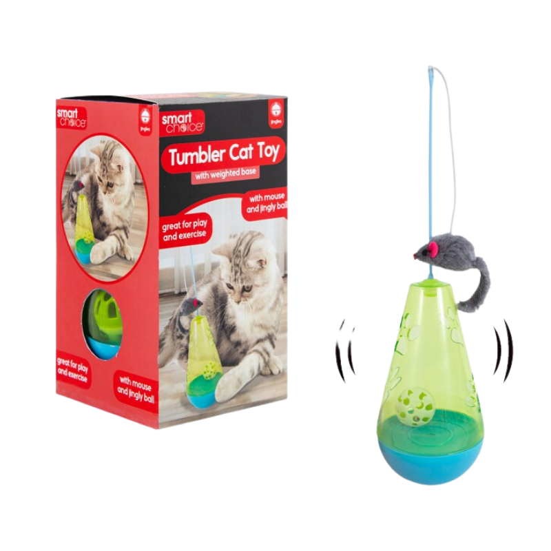 Smart Choice Interactive Cat Toy with Mouse & Ball x 3 Pack
