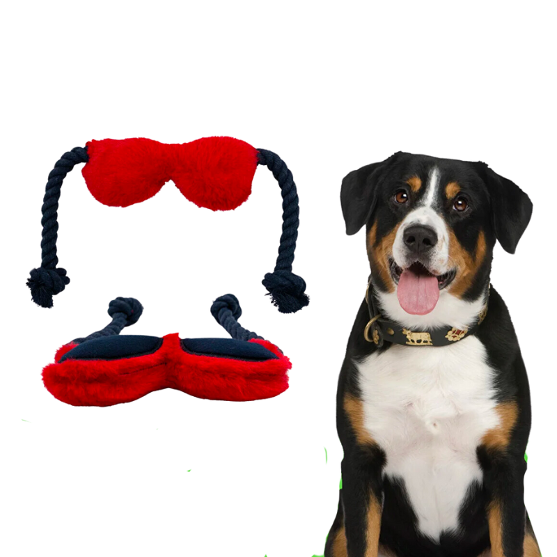 WufWuf Sunnies, Rope & Tug Dog Toy