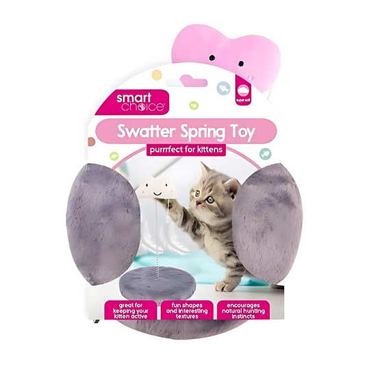 Swatter Spring Toy – Interactive Plush Toy for Kittens and Cats