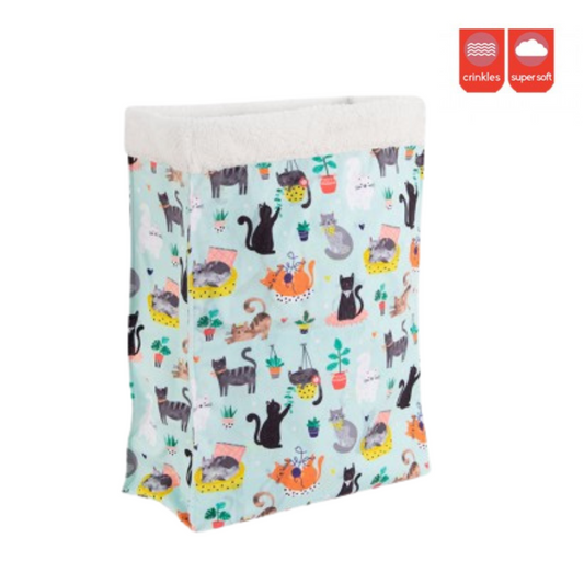 Smart Choice Interactive Crinkle Cat Bag Toy