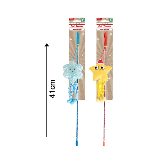 Smart Choice Star & Snowflake Glitter Cat Teaser