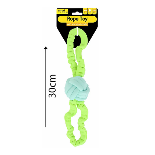 Stretchy Handle Rope Tug Toy – Durable & Fun for Dogs