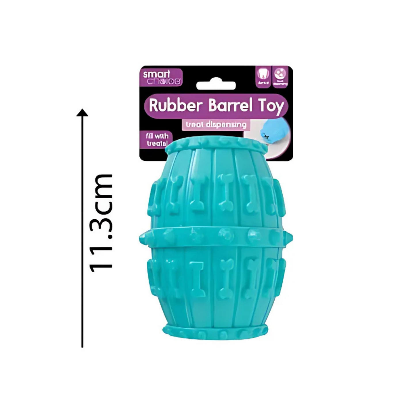 Smart Choice Treat Dispensing Rubber Barrel Toy