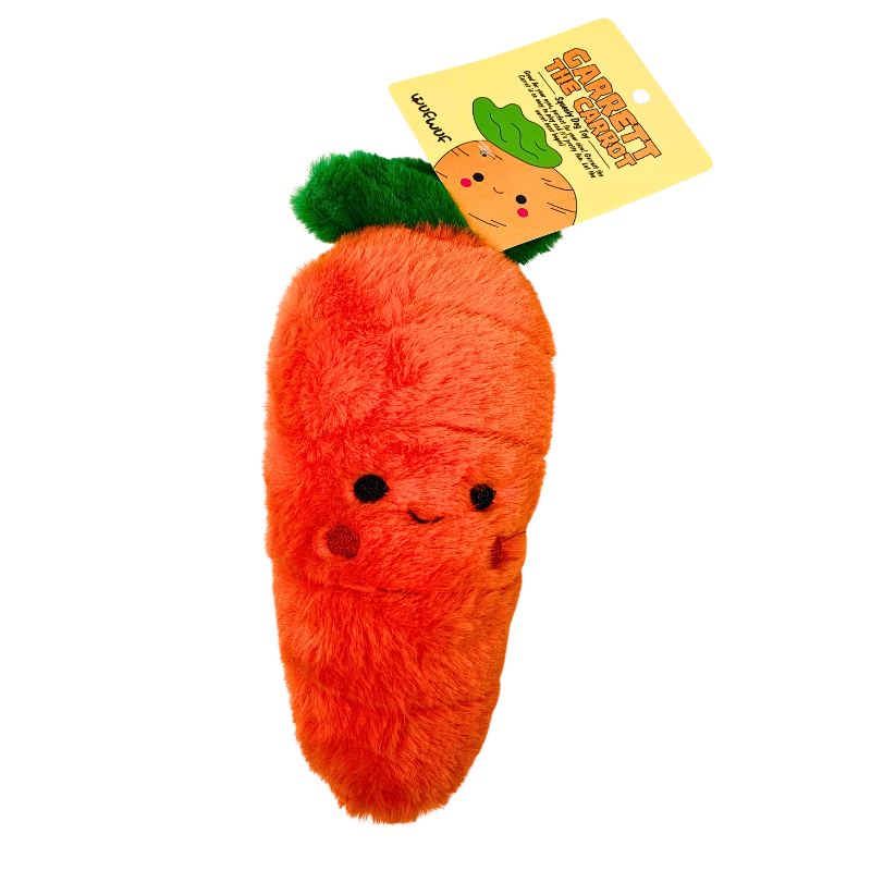 Plush carrot dog toy sales