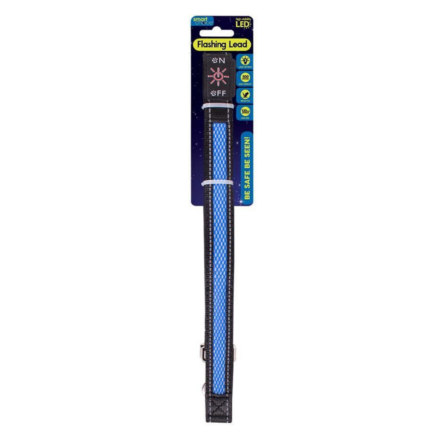 WufWuf Smart Choice LED Flashing Dog Lead 120cm