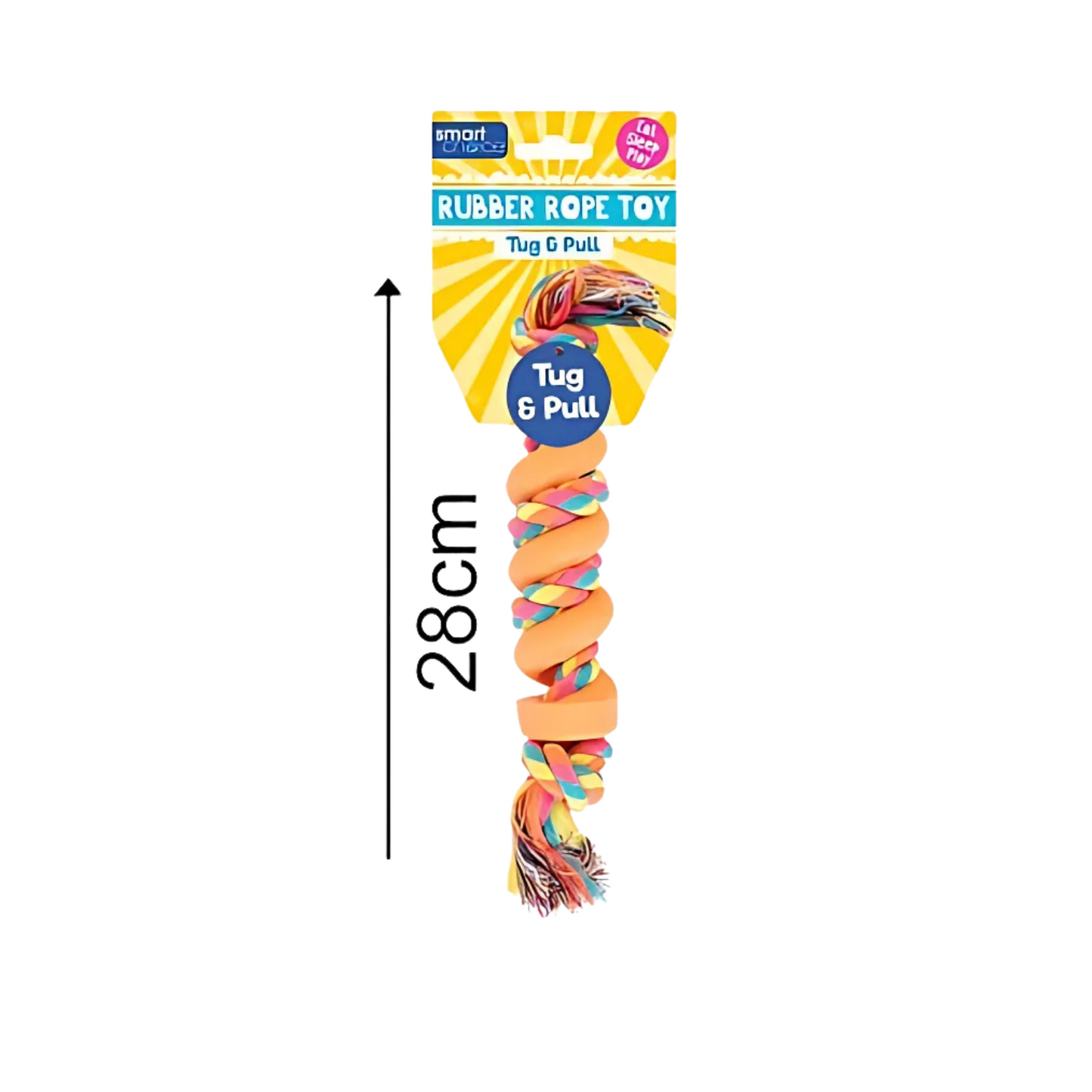 WufWuf & Smart Choice Durable Rubber Rope Dog Toy