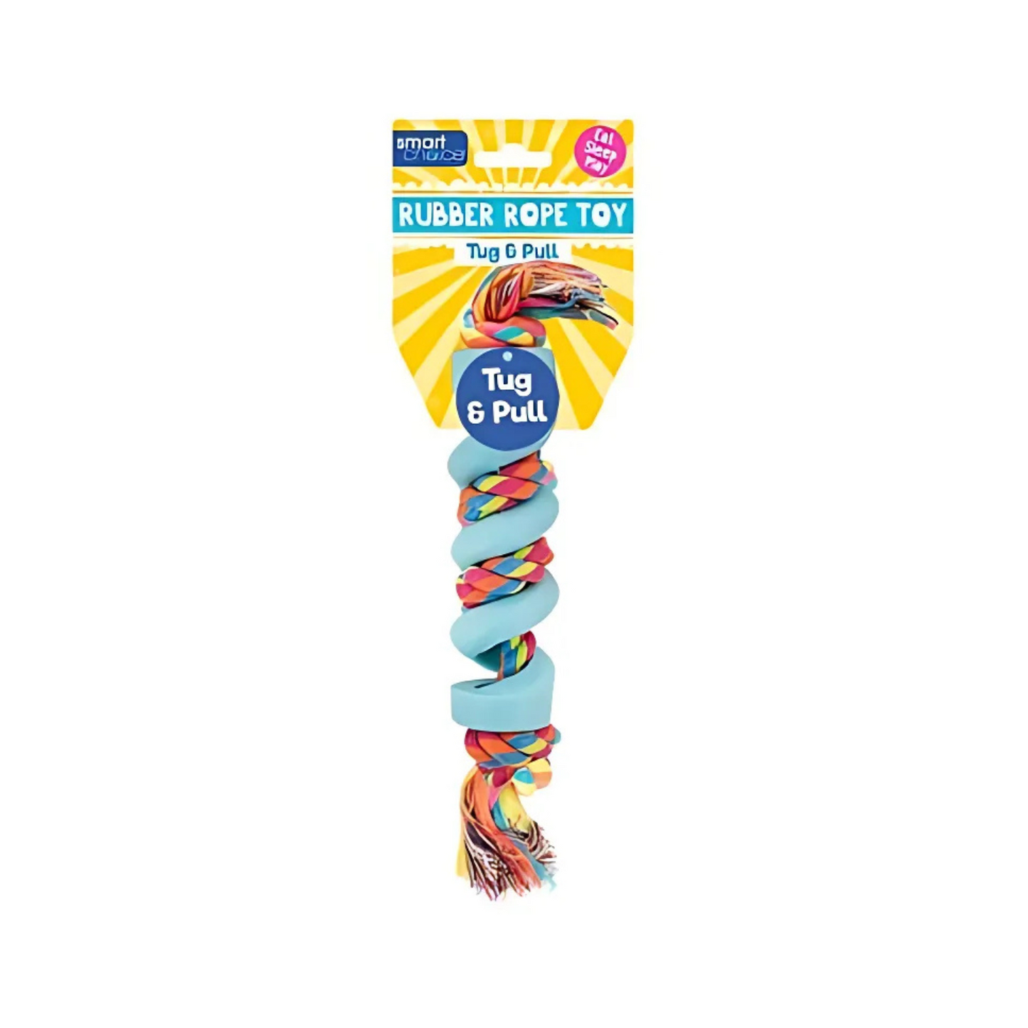WufWuf & Smart Choice Durable Rubber Rope Dog Toy