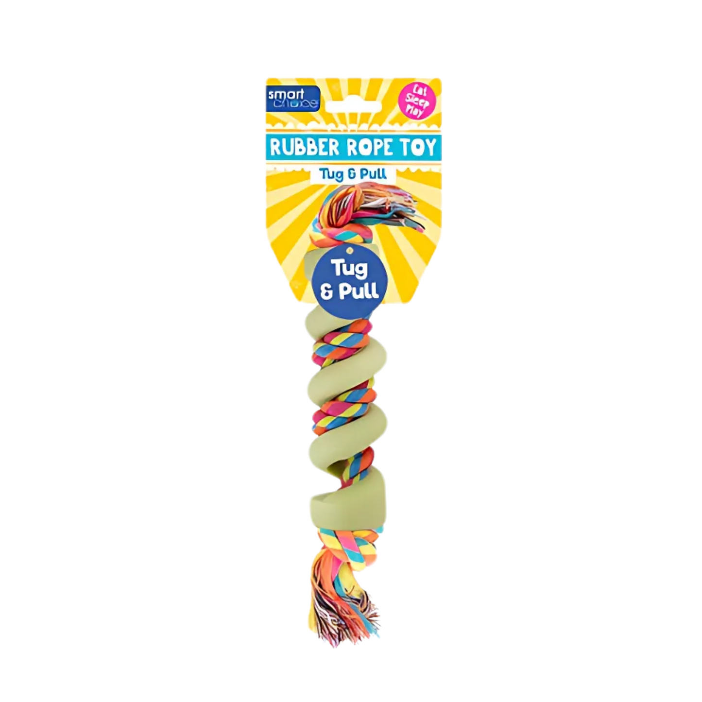 WufWuf & Smart Choice Durable Rubber Rope Dog Toy