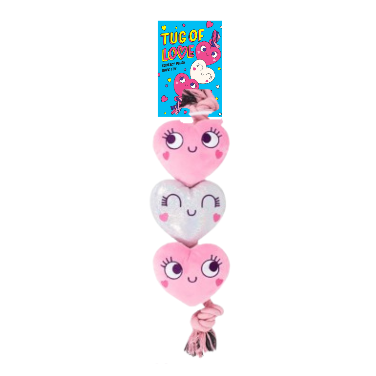 Love at First Squeak: WufWuf Tug of Love Rope Dog Toy