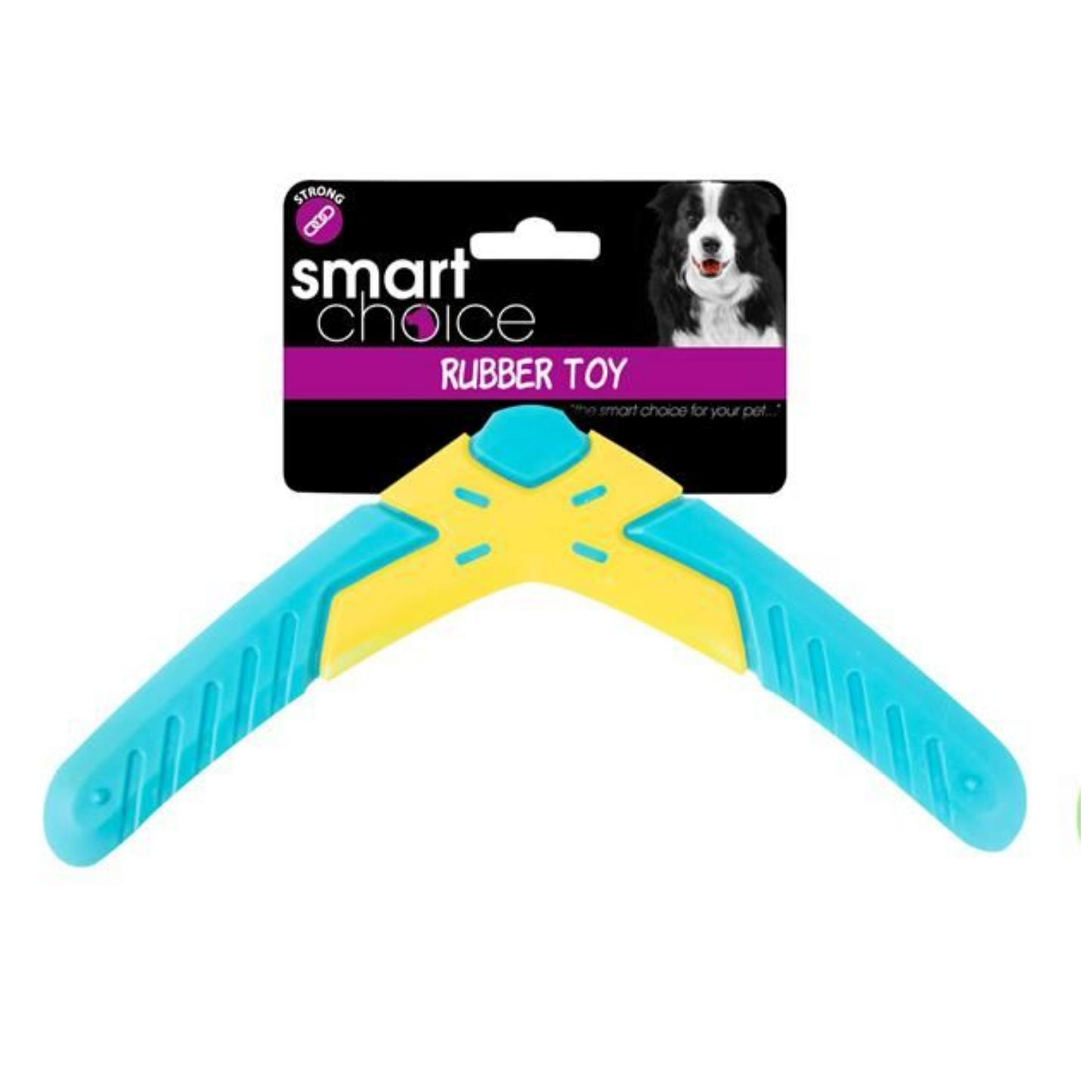 Smart Choice Rubber Boomerang Dog Toy