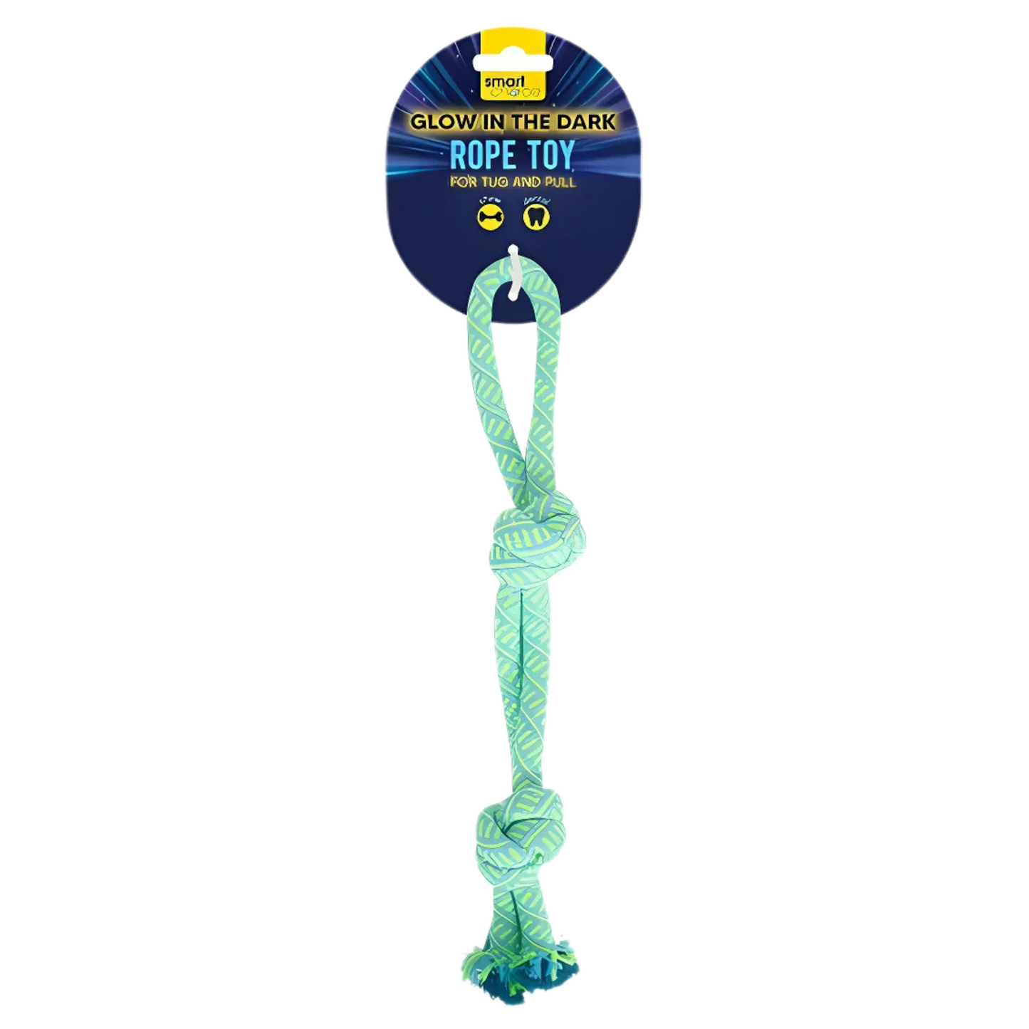 Smart Choice Glow in the Dark Double Knot Rope Dog Toy