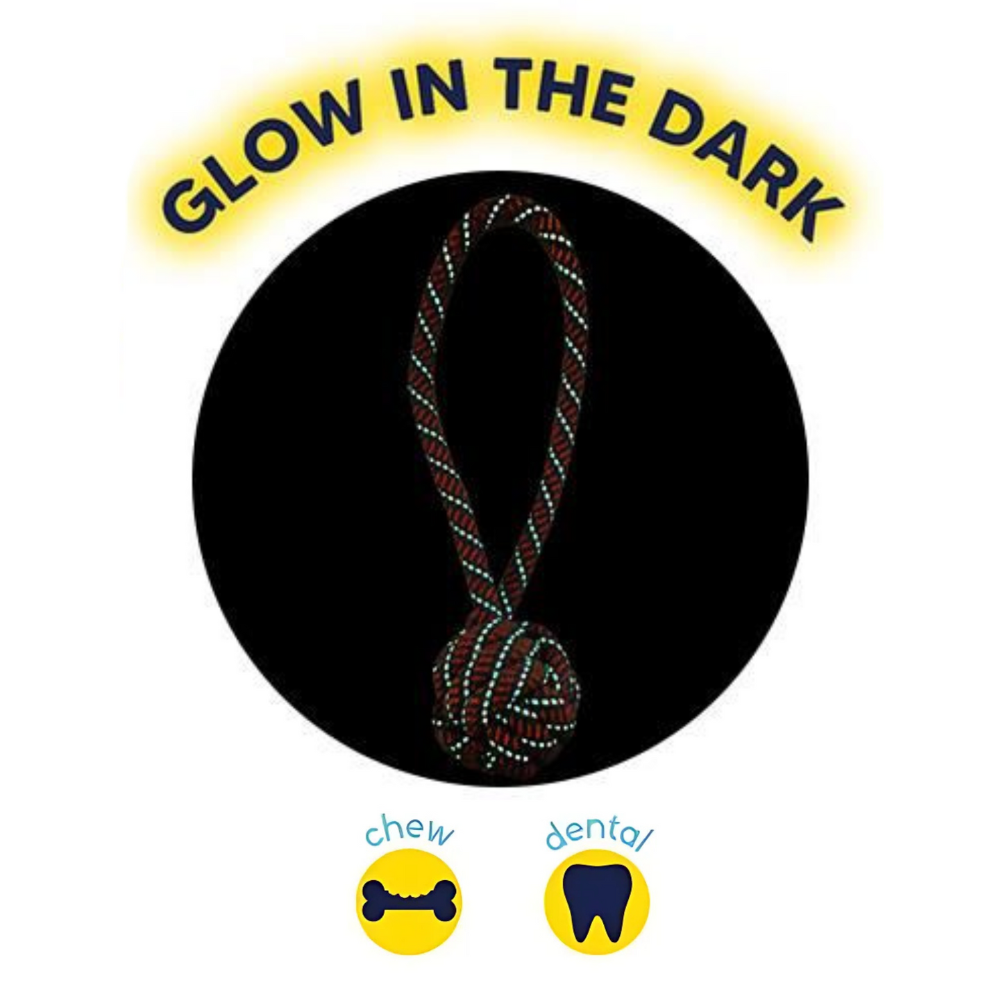 Smart Choice Glow in the Dark Double Knot Rope Dog Toy