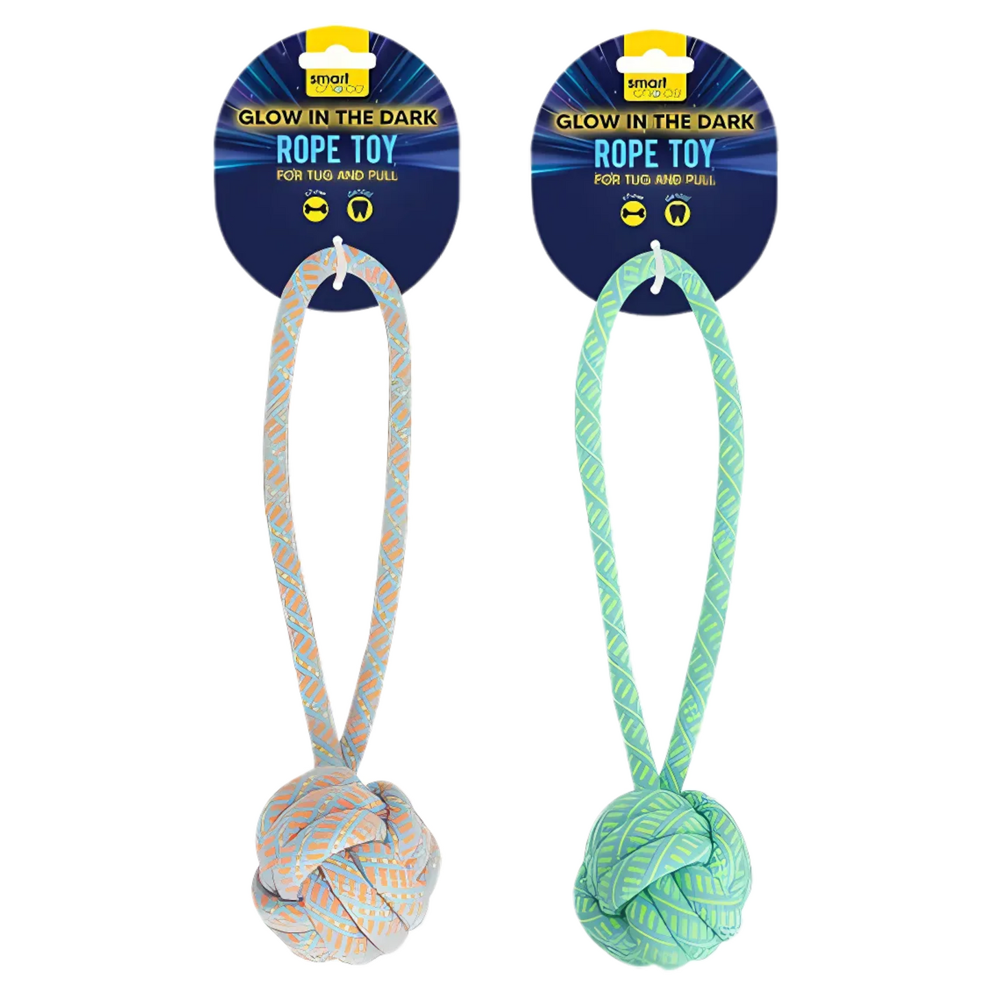 Smart Choice Glow in the Dark Large Knot Rope Dog Toy