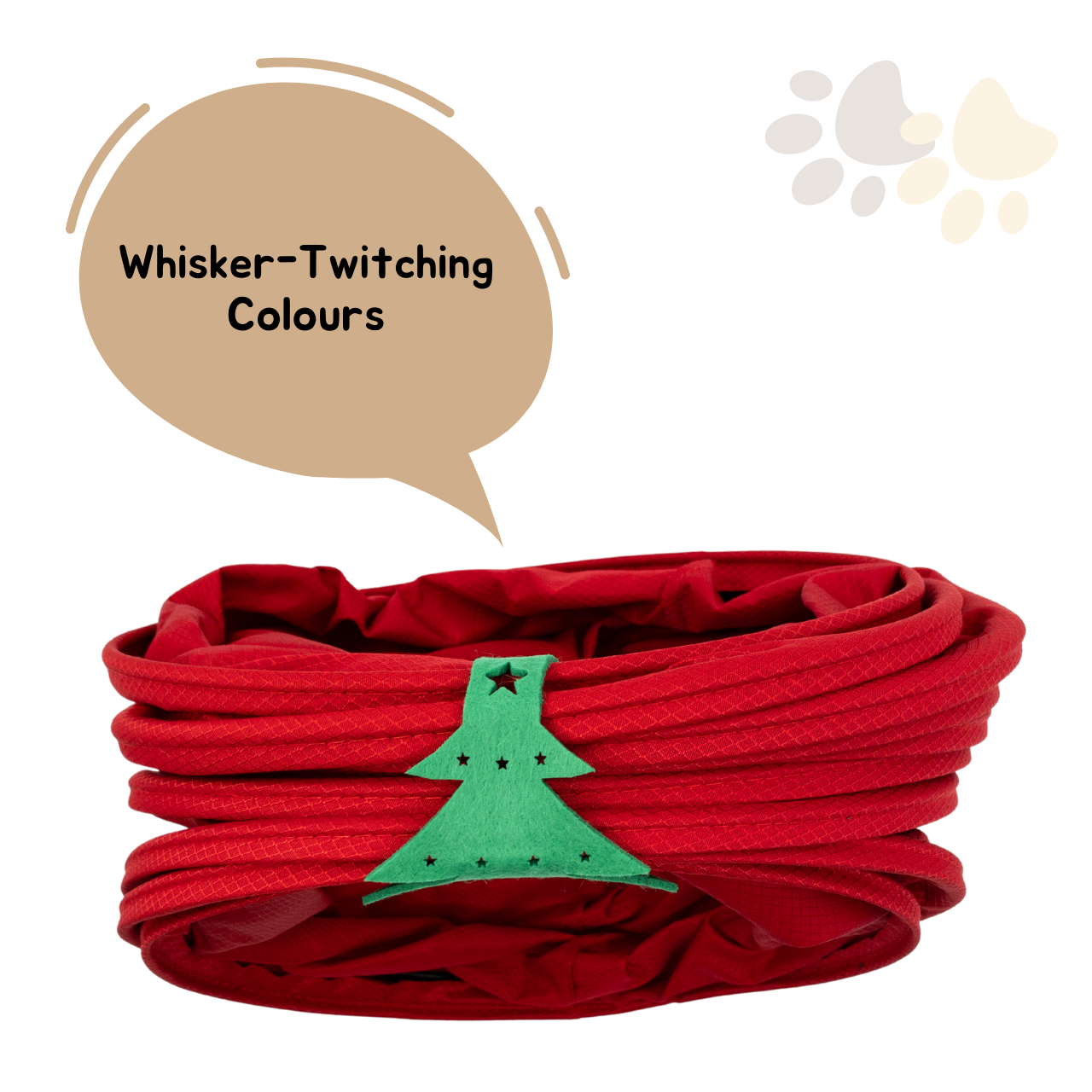 MyMeow Interactive Strengthened Red Long Tunnel 125cm
