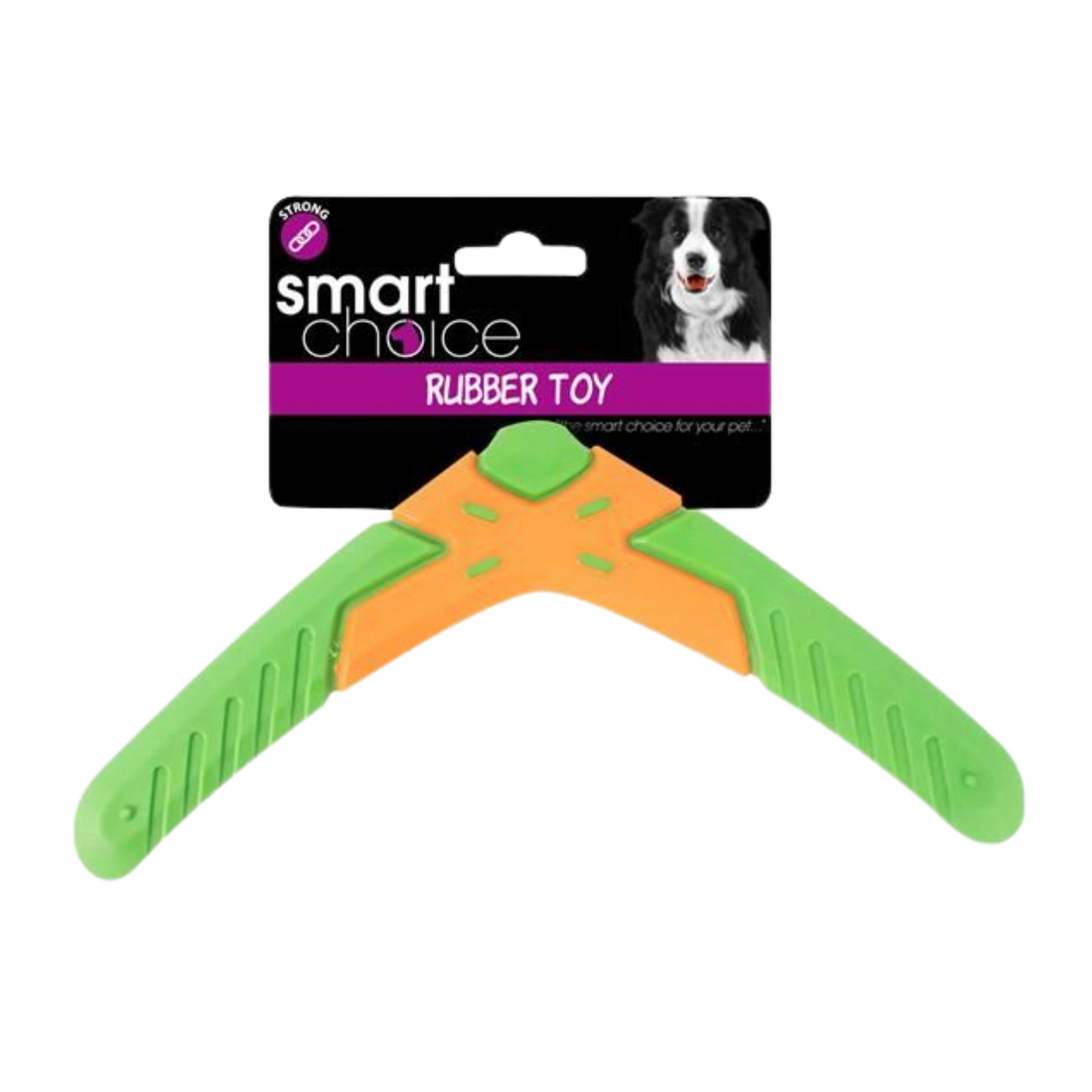 Smart Choice Rubber Boomerang Dog Toy
