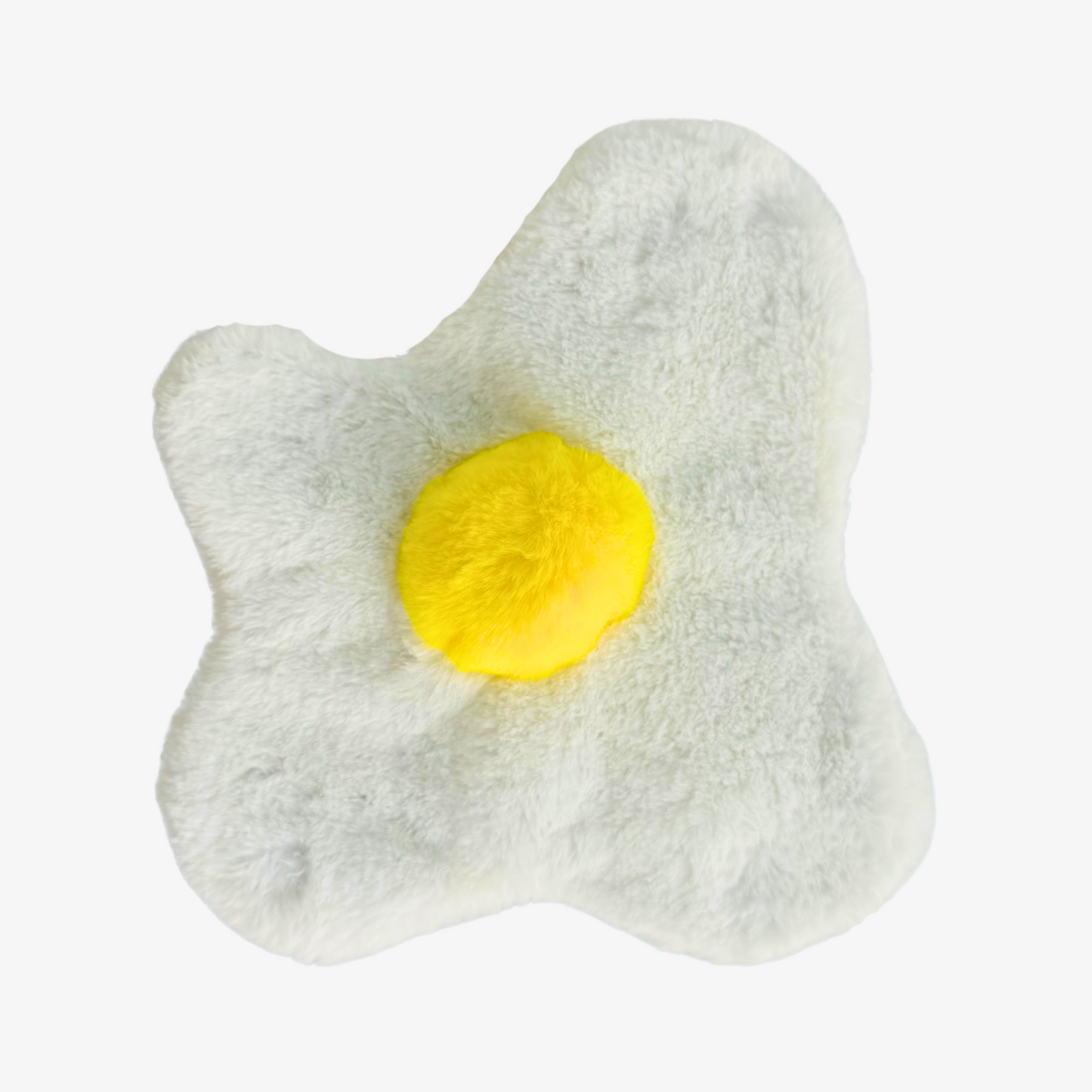 WufWuf Sunny-Side Squeak: The Fried Egg Plush Dog Toy