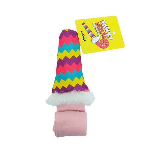 WufWuf Pawty Whistle Treat Hiding Squeaky Toy, Small/Medium