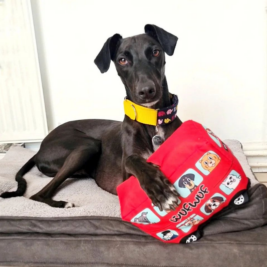 WufWuf City Transpawt, London Bus Squeaky Plush Dog Toy
