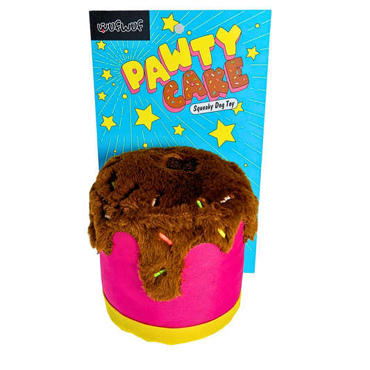 WufWuf Pawty Cake and Pawty Kit, Plush Dog Toy