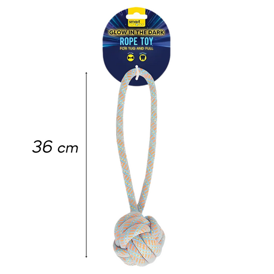 Smart Choice Glow in the Dark Large Knot Rope Dog Toy