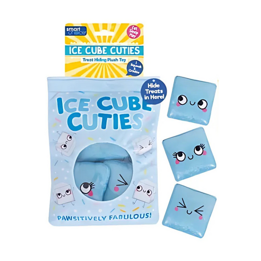 Smart Choice Ice Cube Cuties Hide & Seek Plush Dog Toy with Squeaker