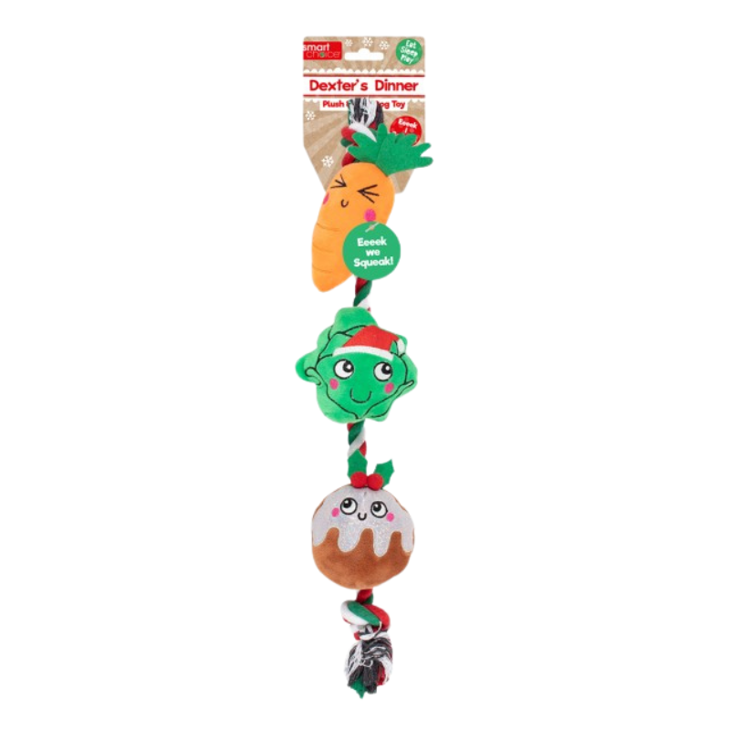 Smart Choice Christmas Dinner Rope Dog Toy