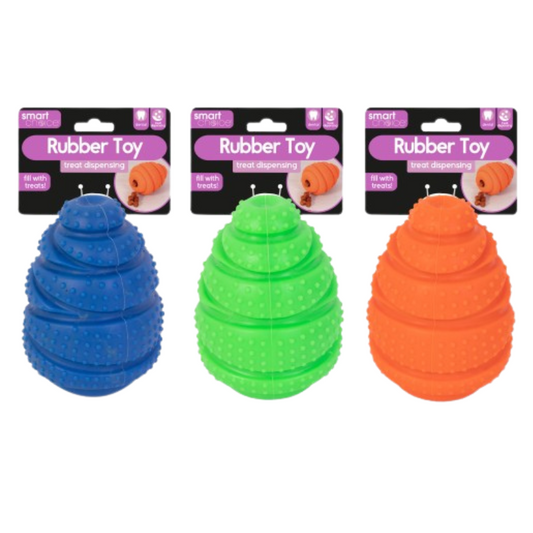 Smart Choice Treat Dispensing Rubber Dog Toy - 3 Pack