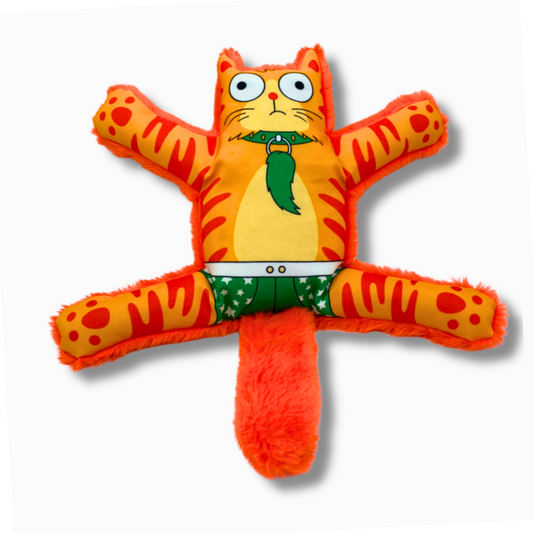 WufWuf Catto Squeaky Plush Dog Toy