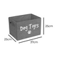 Smart Choice Folding Dog Toy Box, Grey