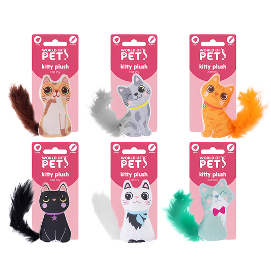 World of Pets Catnip-Infused Plush Cat Toy