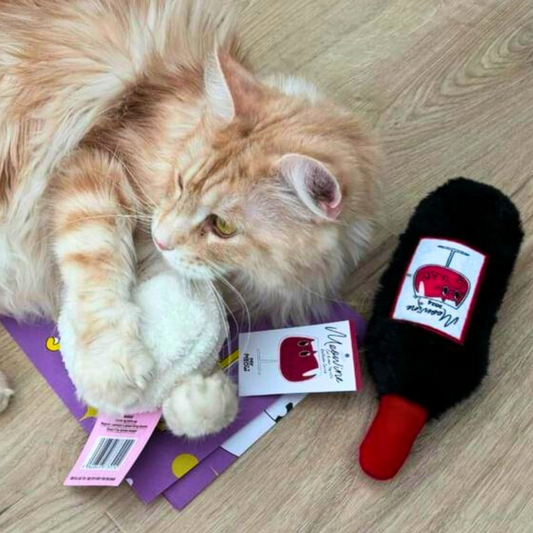 MyMeow's Purrfect Pairings: Wine & Cheese Cat Toy Set