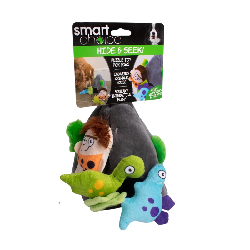 Smart Choice Submarine & Cave Hide and Seek Dog Toy, 2 Pack