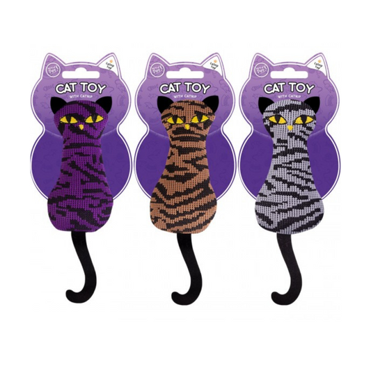 Smart Choice Cat Shaped Cat Toy with Catnip, 3 Pack