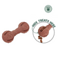 Smart Choice Wooden & Rubber Dumbbell Dog Toy – Treat Hiding, Chew-Friendly, Squeaky Fun