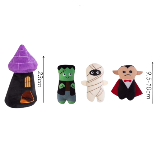Smart Choice Halloween Hide & Seek Spooky Castle Plush Dog Toy