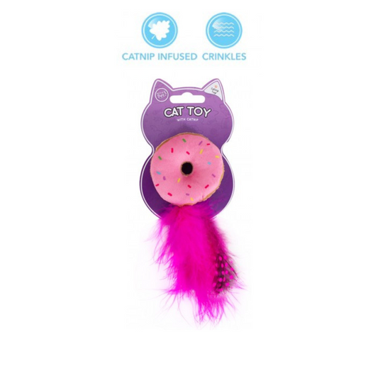World of Pets Donut-Shaped Catnip Cat Toy, 3 Pack