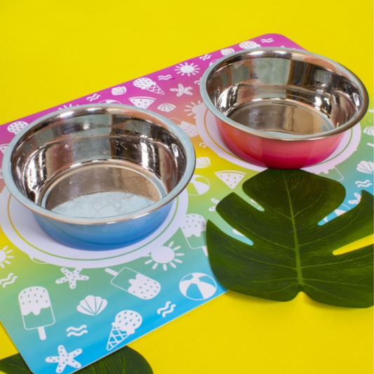 Smart Choice Anti-Slip Food and Water Pet Bowl Mat, 50cm x 33cm