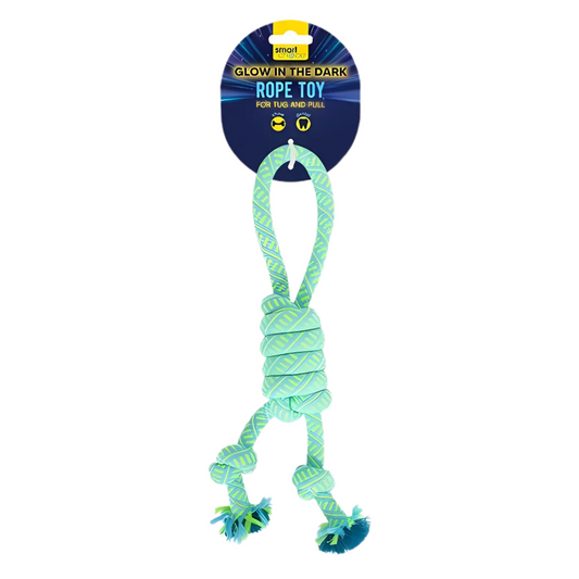 Smart Choice Glow in the Dark Double Knot Wrap Rope Dog Toy
